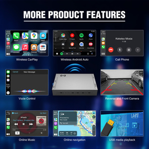 Ewaygps Auto Electronics GPS avec WiFi intégré, adaptateur sans fil Apple Carplay Android Auto MMI, caméra arrière pour Honda Civic - Product Image 4