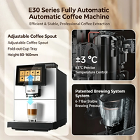 Cafetera Automática Multi-Bebidas, Compatible con Café en Grano y Molido (8-12g), Capacidad de Preparación 220V, Cafetera Espresso para el Hogar