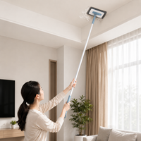 Ensemble serpillière et seau en microfibre pour nettoyage des sols, serpillière plate en microfibre, serpillière rotative à vapeur pour le nettoyage des sols MJX002