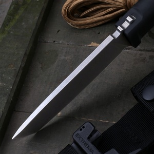 มีดมัมบาไจแอนท์สแตนเลสสตีลสำหรับเอาตัวรอดกลางแจ้ง คุณภาพสูง มีดตรง ด้ามจับยาง ปรับแต่งได้ ใช้สำหรับตั้งแคมป์ พกพา EDC OEM - Product Image 4