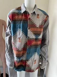 Camisa de Franela Estampada para Hombre, Estilo Urbano, Holgada, Cálida, de Manga Larga, Otoño-Invierno 2026, Venta al Por Mayor - Product Image 3