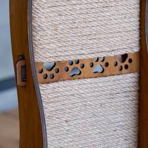 Tall Modern <b>Scratching</b> <b>Post</b> with Zag Design Vertical Pet Furniture and Toy for Scratcher - Product Image 4
