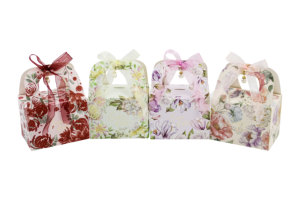 Boîtes en papier pour bonbons et friandises de fête de mariage avec poignée et ruban, <span class=keywords><strong>2</strong></span> tailles, boîtes d'emballage cadeau pour fête nuptiale, anniversaire - Product Image 5