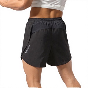 Shorts de tennis pour hommes, 5 pouces, séchage rapide, imperméables, respirants, taille XL, polyester, élasthanne, fermeture à cordon, fitness, course à pied, vente en gros - Product Image 3