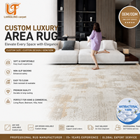 Tapis d'intérieur moderne de luxe en soie artificielle PET, antidérapant, adapté aux animaux domestiques, tapis doux pour le salon, la chambre à coucher, décoration