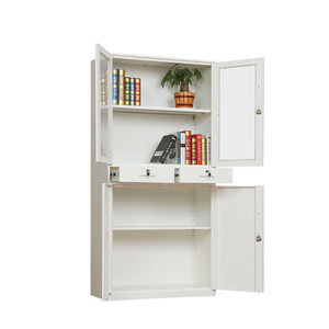Modern 5 Tier Steel Fireproof Adjustable Storage Cabinet with Lock for <b>Workshop</b> and Office Use Durable Metal Filing System - Product Image 5