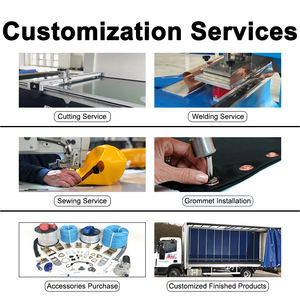 Lona de PVC para camiones 630G, tela de poliéster recubierta de 100%, lona recubierta de PVC, tela impresa, lona de vinilo personalizada 50x50 - Product Image 4