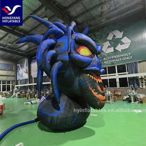 Halloween <span class=keywords><strong>Inflatable</strong></span> Quỷ bóng bên trang trí nội thất với đèn LED và Máy thổi khí cho Quả Cầu Tuyết Chú Hề Lều quái vật trang trí - Product Image 3