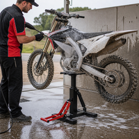 Plateforme élévatrice hydraulique à ciseaux pour moto tout-terrain, support de moto tout-terrain, équipement de réparation robuste pour garage et atelier, kit d'outils