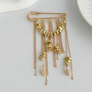 Broche de borlas con cadena de cuentas CCB irregulares remachadas JOYSON, joyería de moda <span class=keywords><strong>para</strong></span> mujer, accesorios <span class=keywords><strong>para</strong></span> trajes de fiesta, pantalones, regalo - Product Image 5