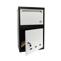 Boîte de livraison de colis métallique autoportante antivol résistante aux intempéries, avec clé pour appartement, revêtement en poudre – Meilleures ventes