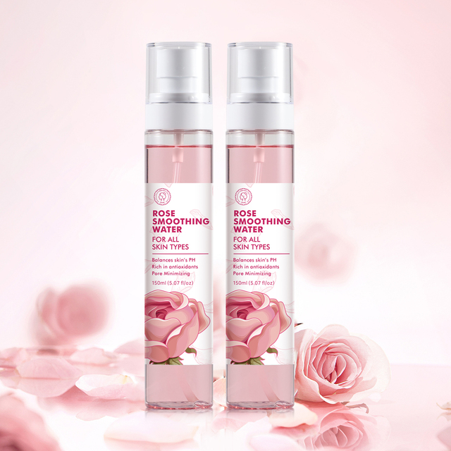 Private Label Natural 150ml Moisturizing Face Toner Spray Rose Facial Spray Mist Rose Water for Face