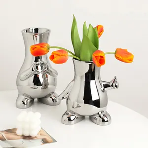 Home Decor 2023 elemento ornamentale vaso in ceramica economico classico estetico per soggiorno oro