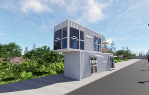 Meilleur prix Container Housing Café modulaire à deux étages pour les quartiers commerciaux de la ville - Product Image 5