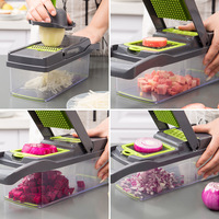14 In 1 Hand Multifunctionele Fullstar Vegetarische Uiensnijder Mandoline Fruitsnijder Aardappelschiller Handmatige Groentechopper