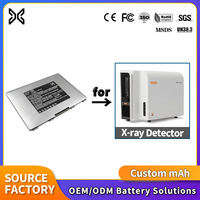 Baterai Li-ion Khusus untuk Detektor Panel Datar DR Carestream DRX-1/iRay Mars Varex Trixell Paket Pengganti OEM 7.2V-14.8V