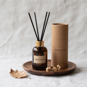 Recyclable Material Round Cardboard Luxury Glass Bottles <b>Reed</b> <b>Diffuser</b> Set Gift Packaging Cylinder Aromatherapy Paper Tube - Product Image 2