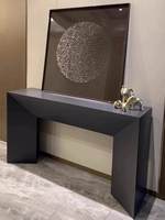Console d'entrée en chêne massif de style français, meuble de couloir, table d'appoint moderne minimaliste, meuble de salon