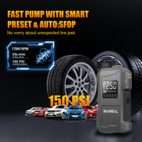 Boîte de démarrage portable 12v 9 en 1, démarreur de saut haute puissance 9000a avec compresseur d'air, gonfleur de pneus pour toutes les voitures essence 14l diesel