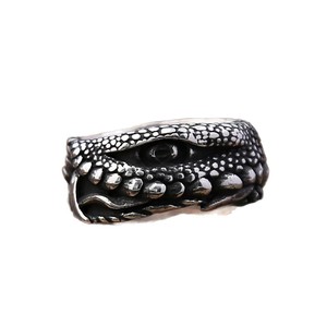 Yunnique – bague en acier inoxydable pour hommes, design irrégulier, bijoux punk, cadeau - Product Image 5
