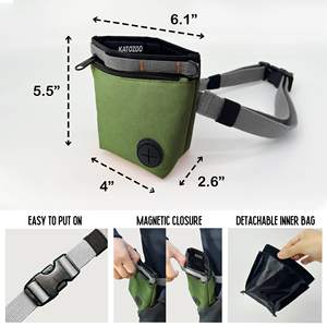 Free sample Adjustable Printing Strap Waterproof Travel Pet <b>Treat</b> <b>Pouch</b> Plain Custom Logo Crossbody <b>Dog</b> Walking Bag - Product Image 2