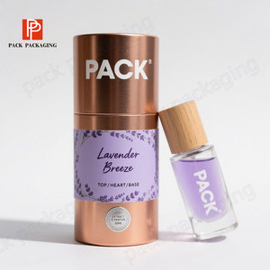 Emballage en tube de papier recyclable, impression personnalisée, boîte à parfum écologique, certifiée FSC, cylindre cadeau cosmétique - Product Image 4