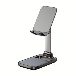 For <b>Desk</b> Use Mobile Phone Holder Stand <b>Adjustable</b> Multi-Angle Non-Slip ABS Foldable Portable Cell Phone Stand - Product Image 1