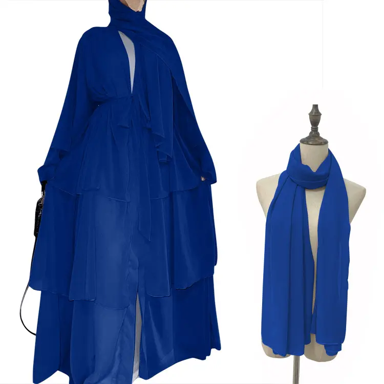 2022 New Designs Wholesale Plain Satin Abaya Dubai Muslim Dresses For Women