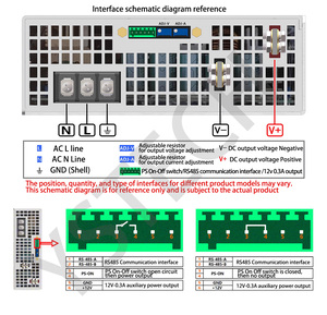 Fuente de alimentación de 3000W 10A 300V 1 ~ 4kw, fuente de alimentación de conmutación monofásica 24V 36V 60V 48V con cargador de batería PFC - Product Image 6
