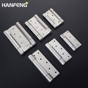 HANFENG Stainless Steel <b>Spring</b> Hinge 4 5 Inch <b>Door</b> Hidden Single Double Opening Soft Closing Minimalist Design - Product Image 1