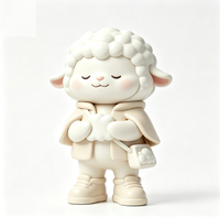 Figurine d'art de collection personnalisée en forme de mouton, statue de dessin animé en PVC et ABS, fabrication OEM en Chine, figurine personnalisée pour la vente en gros de produits de marque