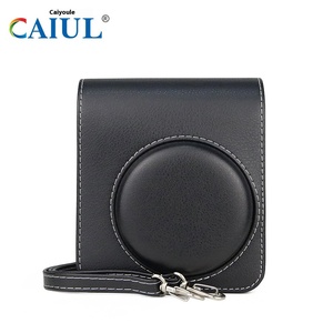 Bolsa de Cámara Vintage Retro de Cuero PU para <span class=keywords><strong>Fuji</strong></span> <span class=keywords><strong>Instax</strong></span> <span class=keywords><strong>Mini</strong></span> 40, Funda de Fotografía Digital para Almacenamiento, Protección y Transporte - Product Image 6