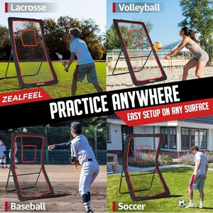 Équipement portable d'entraînement au tir, <span class=keywords><strong>filet</strong></span> <span class=keywords><strong>de</strong></span> rebond réglable multisports pour le lacrosse, le football, le tennis, le baseball, le <span class=keywords><strong>volley</strong></span>-ball - Product Image 5