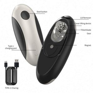 Rechargeable Electric Can Opener, Portable Gadgets Side Automatic Opener Can Food Safety - Product Image 3