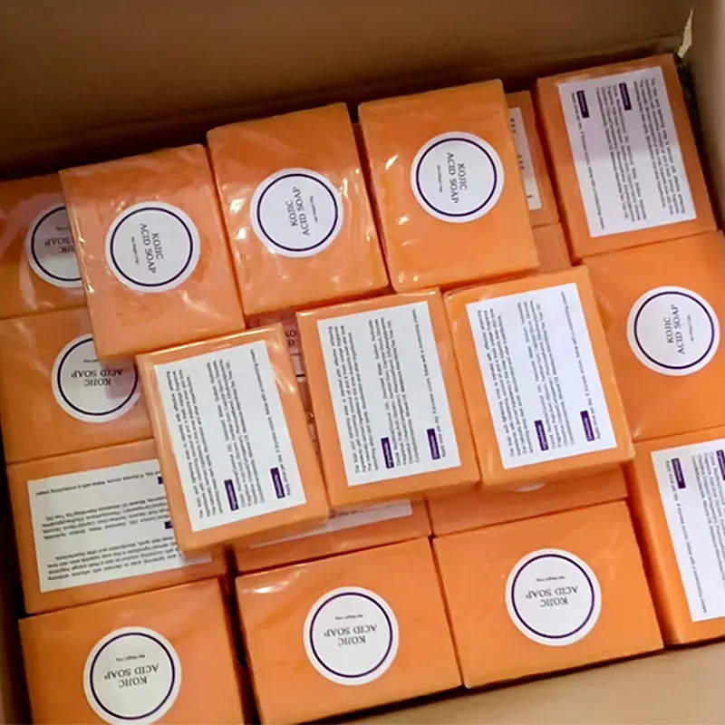 Kojic สบู่กรด Kojic ผิวกระจ่างใสร่างกายฟอกผิวขาวสบู่กรดโคจิก