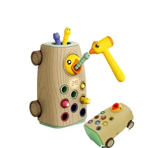 Jouets éducatifs multifonctions pour enfants, marteau musical, pic, jeu de capture d'insectes