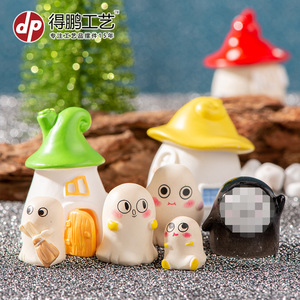 เครื่องประดับผีจิ๋วฮาโลวีน เรซิ่น ทำด้วยมือ ตกแต่งภายใน D1612 - Product Image 2