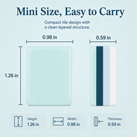 Juego de Mahjong Americano Moderno en Acrílico Azul Turquesa, Fichas de Cuatro Capas para Fiestas y Uso en Clubes