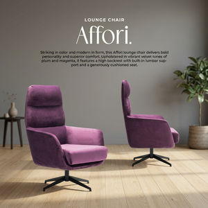 Modern Velvet Manual High <b>Back</b> Swivel Lounge <b>Chair</b> with Cushioned Seat for Home Office Hotel - Product Image 3