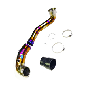 Pour <span class=keywords><strong>Toyota</strong></span> <span class=keywords><strong>Supra</strong></span> A90 /B58 GEN2 Tube de Turbine ensemble de deux pièces produit fini tuyau de Charge en titane - Product Image 2