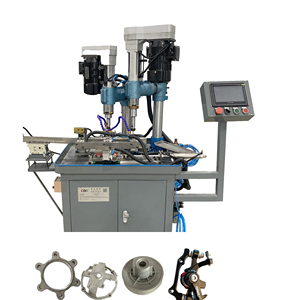 Machine de perçage et de taraudage multi-fils entièrement automatique personnalisable pour freins à disque - Product Image 3