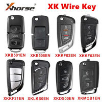 Kit de Lames de Clé de Voiture Xhorse, Télécommande Filaire XK, Carte de Circuit de Clé de Voiture XKDS20EN XKLKS2EN XKKF21EN XKFO21EN