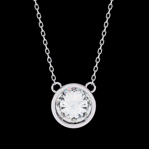 Elegante Collar con Colgante Estilo Diamante para Mujer, Simple, Elegante, para Uso Diario, Ligero, Acabado Brillante, Opción de Regalo - Product Image 2