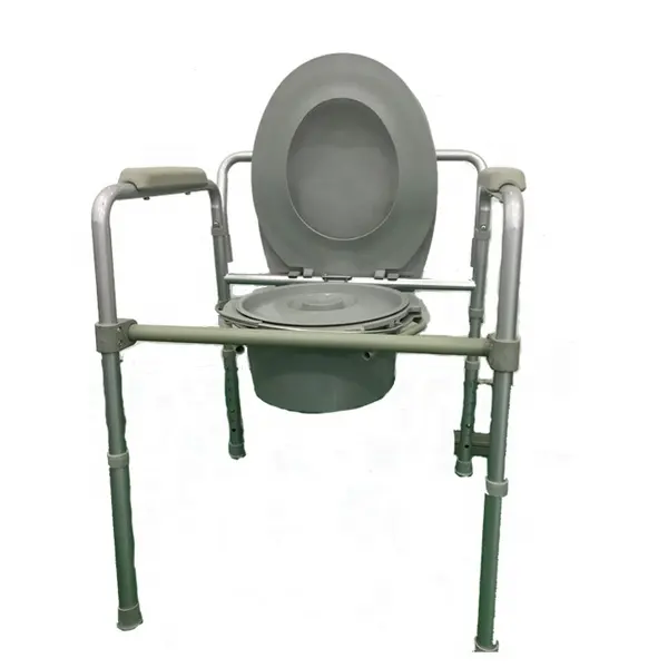 JM0501 cabeceira Dobrável de Aço Cômoda Cadeira Conjunto Cadeira Sanita Com a comadre Para Idosos