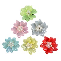 Aksesoris Resin Kristal Bunga DIY untuk Tas, Anting, Bros, Hiasan Pakaian, Jepit Rambut, Topi, Sepatu, Aksesoris Olahraga, Empat Musim