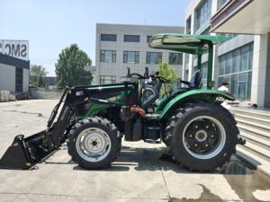 Дешевая Цена фронтальный погрузчик 100hp 4wd Малый колесный трактор с сеносилом захват 4WD сельскохозяйственный трактор - Product Image 3