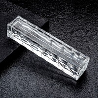 Brique de verre perforée à texture d'écorce d'orange, faite à la main, de luxe, pour la décoration d'hôtels et de salons, architecture décorative