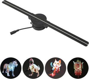 Projecteur d'affichage à LED d'hologramme HD 3D personnalisable ventilateur de publicité extérieure de 42cm projecteur holographique OEM efficace - Product Image 5