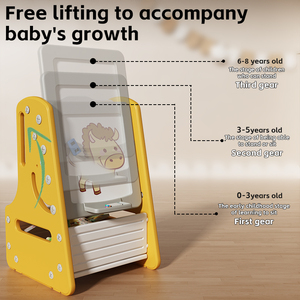 3-في-1 ، حامل فني بلاستيكي محمول ، لوحة خربشب مغناطيسية ، ألعاب السبورة متعددة الوظائف للأطفال - Product Image 6