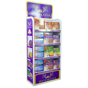 Kệ trưng bày tùy chỉnh cho bánh quy, Giá bán lẻ thương mại 4 tầng cho kẹo/bánh quy/sô cô la/mứt/Kẹo cao su/Chip - Product Image 2